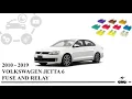 Fuse box diagram Volkswagen Jetta 6 relay with assignment and location