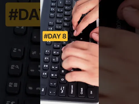 FREE Typing Lessons Day 8 | Three-Row Finger Movement Practice #touchtyping #typingclass #shorts