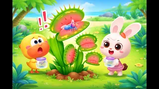 Snap! The Venus Flytrap Catches Bugs! 🌿🦟 | Baby Panda Kids School