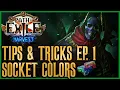 POE Tips Tricks Episode 1 - A Guide To Socket Colors Path of Exile