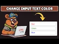 How to Change Input Text Color in HTML and CSS