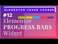 Elementor Progress Bar Widget How to create Progress bars in WordPress and Elementor Sites easily