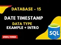 Date Timestamp DataType in SQL Jawad Aslam