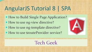 AngularJS Tutorial 8 Single Page Application