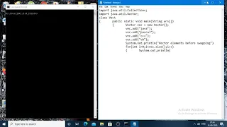 Java Program to Sort Names using Vectors
