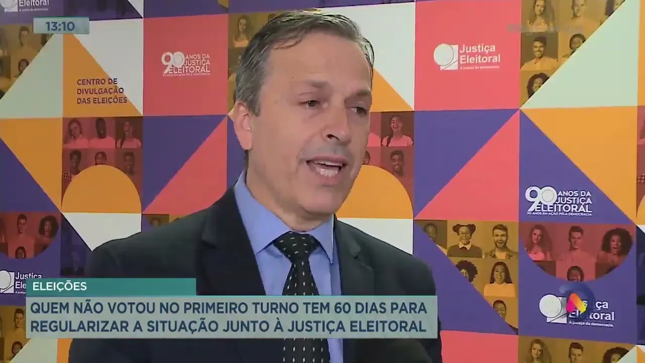 Quem não votou no primeiro turno tem 60 dias para regularizar a situação junto à Justiça Eleitoral