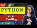 File Handling in Python Python tutorial