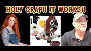 Temu s Mini Belt Sander CAN SHARPEN KNIVES Here s how