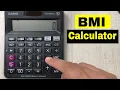 How to Calculate BMI Body Mass Index on simple Calculator