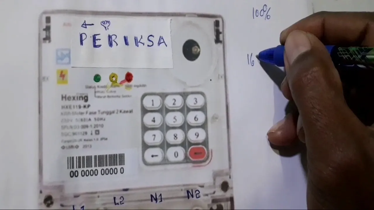 Meteran listrik pulsa muncul tulisan periksa | keluhan : lampu mati, lampu kwh temper menyala