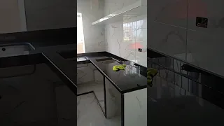 مطبخ صغير المساحة لكن بعد الاصلاح روعة 