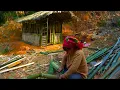 Download Lagu Single Mother Alone Completes Her Dream Bamboo House for Her Child