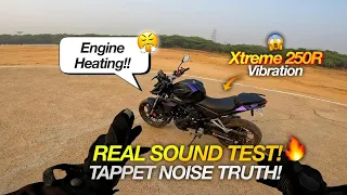 hero xtreme 250r real truth engine sound tappet noise heat test exposed 