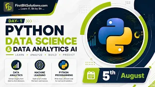 Python Full Stack Data Science Analytics Day 1 August 5 2026 Batch FirstBit Solutions