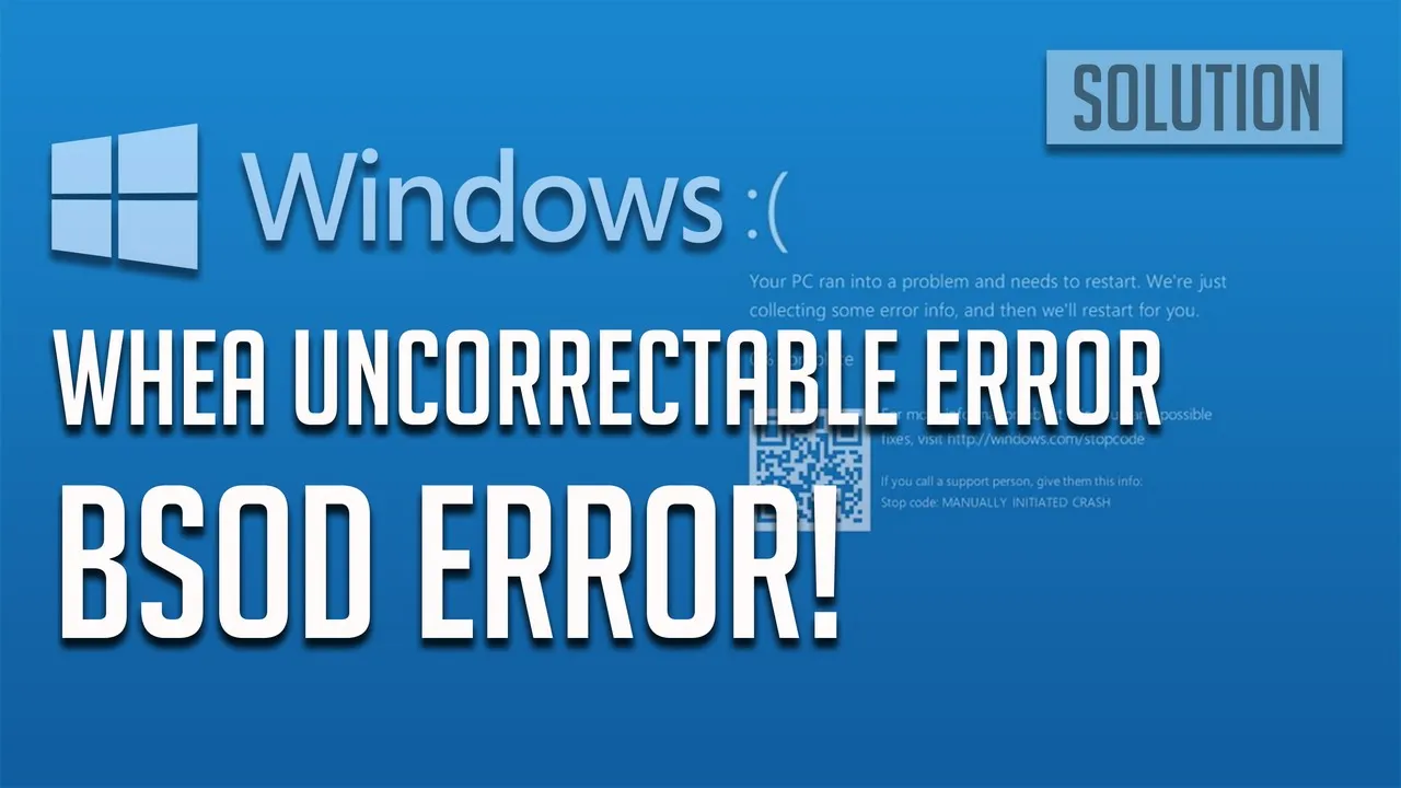 WHEA UNCORRECTABLE ERROR Windows 11 Fix   How to fix WHEA UNCORRECTABLE ERROR Blue Screen Error
