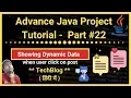 Part showing dynamic data of post when user click on post Designing Java Project
