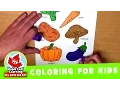 Vegetables Coloring Page for Kids Maple Leaf Learning Playhouse