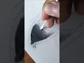 I try to draw an eye with charcoal Eye drawing easy Billie Eilish - ocean eyes