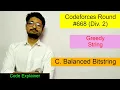 C Balanced Bitstring Codeforces Round Div 2 CODEFORCES