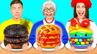 Výzva vo Varení Ja vs Babička | Zábavné Kuchynské Triky Fun Teen