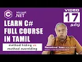 Overriding vs Method Hiding in C Explained Clearly in Tamil