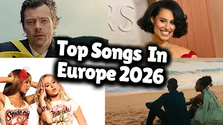 top songs in europe right now march 2026 