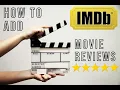 How to add IMDb Reviews