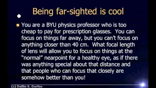 Physics123 Example Problems - Cameras and Glasses