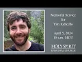 Remembering Tim Iudicello Livestream