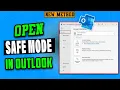 How to open outlook in safe mode Fix outlook is not opening