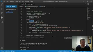 Making an UNO card game in Python - Part 3