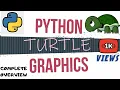 Python Turtle Graphics Complete Overview From Beginner to Advanced - Tutorial in Hindi