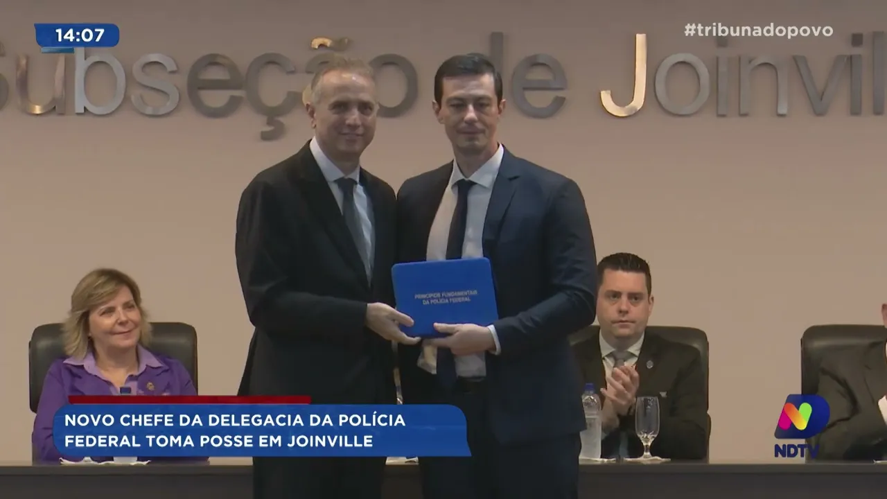 Novo chefe da delegacia da Polícia Federal toma posse em Joinville
