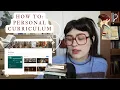 how to build a personal curriculum