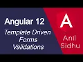 Angular 12 tutorial Template driven form Validations
