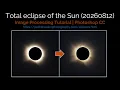 Total eclipse of the Sun 20260812 Image Processing Tutorial Photoshop CC Pedro RE