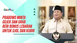 Prabowo Minta Gojek dan Grab Beri Bonus Lebaran untuk Ojol dan Kurir