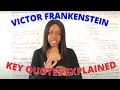Frankenstein Quotes For GCSE Exams Victor Frankenstein Character Quotes Word-Level Analysis