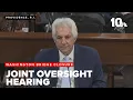 Peter Alviti testifies under oath at joint oversight hearing on Washington Bridge