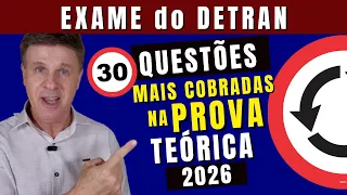 CNH do BRASIL. Nova prova do DETRAN 2026. Simulado Oficial do DETRAN. Questões Mais Cobradas.