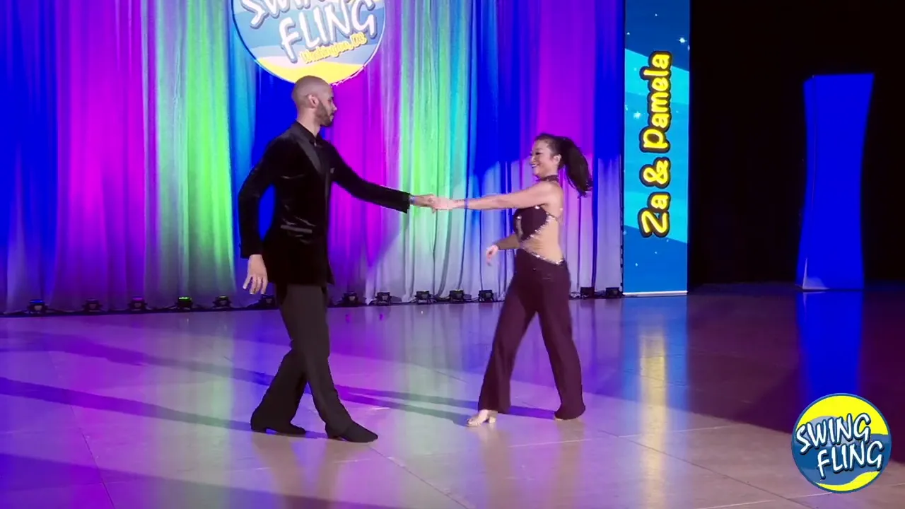 Swing Fling 2024 ProAm Spotlight Pamela Marr with Za Thomaier