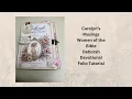 carolynsmusings Deborah Devotional Folio Tutorial