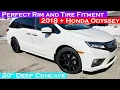 2018 - 2020 Honda Odyssey Perfect Aftermarket Rim and Tire Fitment