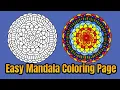 Mandala Coloring Page Colored With Relaxing Music Colored By Osman Mandalas World 67