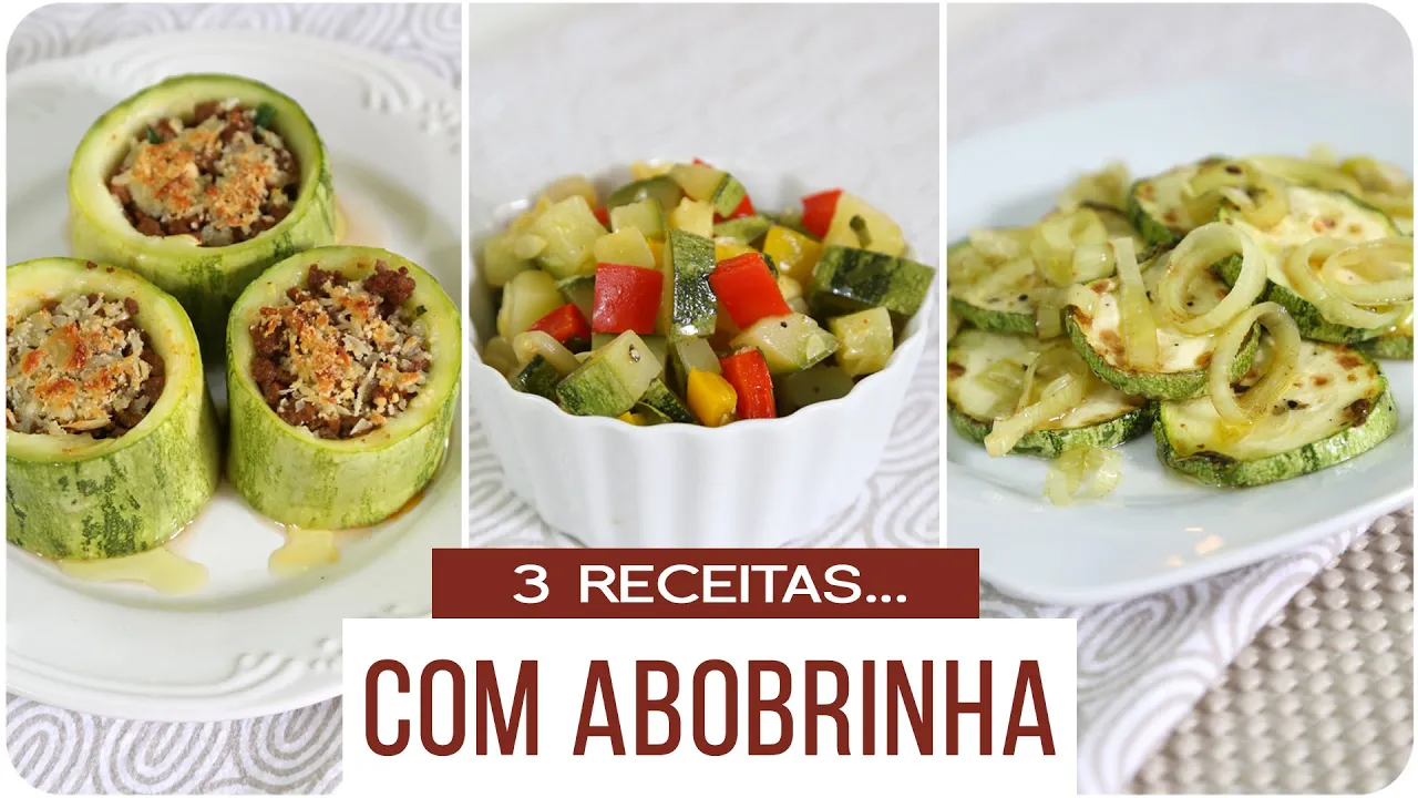 ♡ 3 RECEITAS... COM ABOBRINHA | Mamãe Vida Saudável ♡
