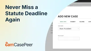 Never Miss a Statute Deadline Again with 8am CasePeer