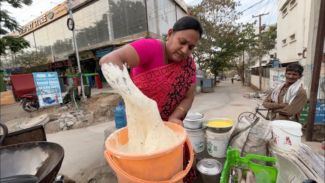 Rashmika Aunty Serves Mangalore Bajji   Indian Street Food