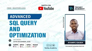 Advanced SQL Query and Optimization