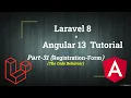 Registration Form in Angular Create Form in Angular Laravel Angular Tutorial Part-31