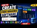 How to Create a Student Management Software Using Java and MySQL Part 1
